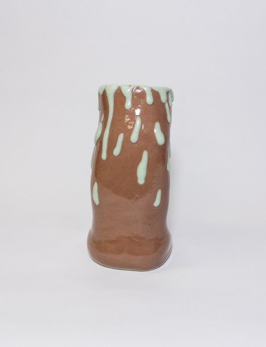 Teresa Berger - Vase - Glacis, Grès - Fondant à la menthe