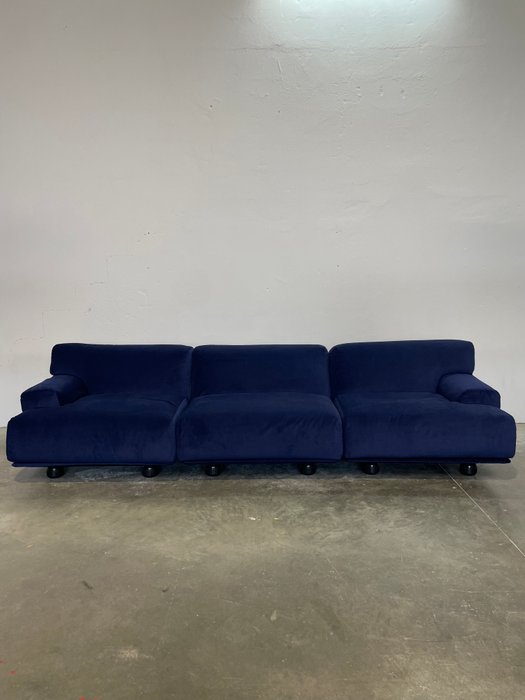 Cassina - Vico Magistretti - Canapé - Canapé Fiandra - Contreplaqué, Polyuréthane, Velours - Canapé Fiandra