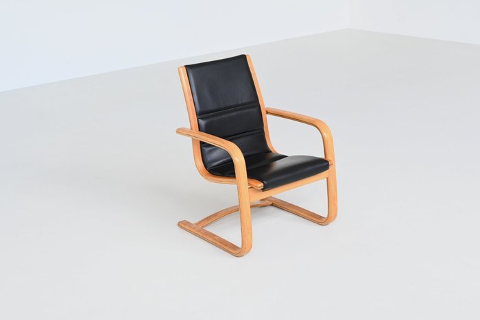 Swedese - Yngve Ekström - Commode - Fauteuil lounge Lamello - Hêtre - Chaise longue Lamello
