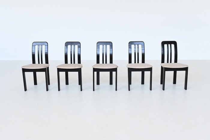 Lübke - Chaise de salle à manger - Bois, Laine