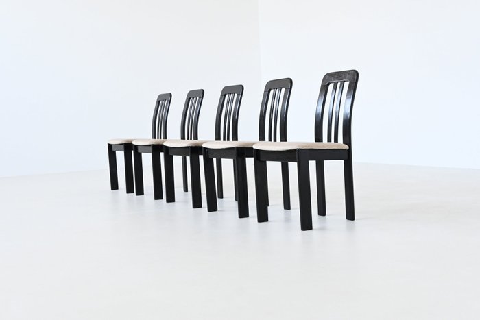 Lübke - Chaise de salle à manger - Bois, Laine