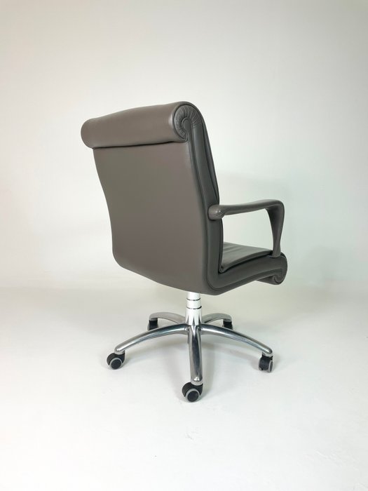 Poltrona Frau - Forum Meeting Large - Chaise - Aluminium, Cuir