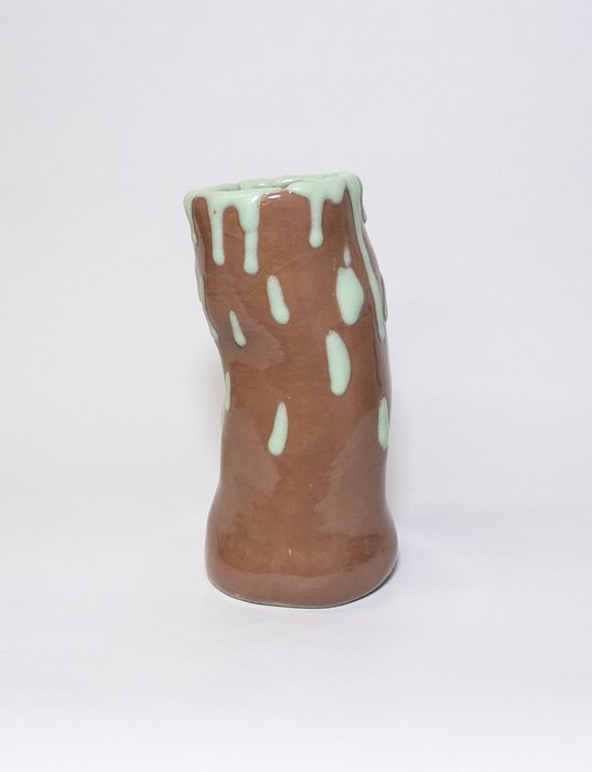 Teresa Berger - Vase - Glacis, Grès - Fondant à la menthe
