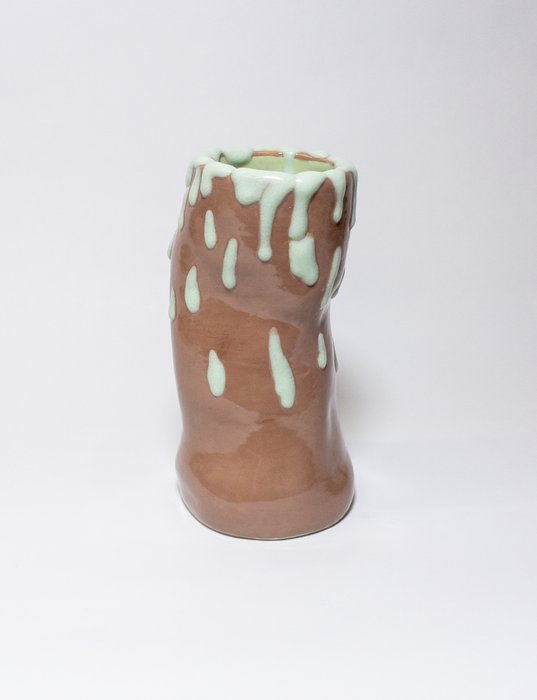 Teresa Berger - Vase - Glacis, Grès - Fondant à la menthe