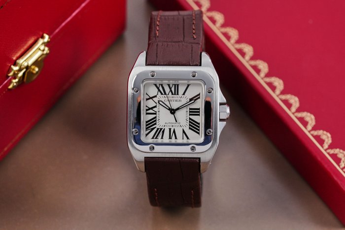 Cartier - Santos 100 Medium - Sans Prix de Réserve - W20107X7 - Homme - 2010-2020