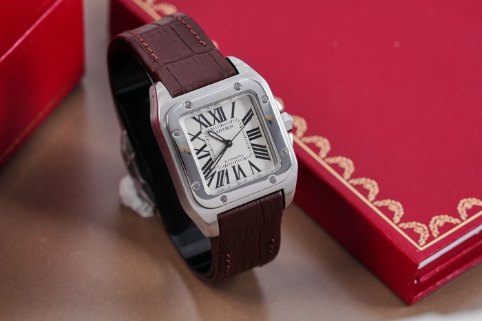Cartier - Santos 100 Medium - Sans Prix de Réserve - W20107X7 - Homme - 2010-2020