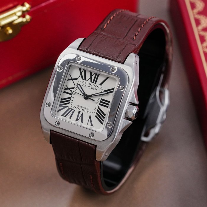 Cartier - Santos 100 Medium - Sans Prix de Réserve - W20107X7 - Homme - 2010-2020