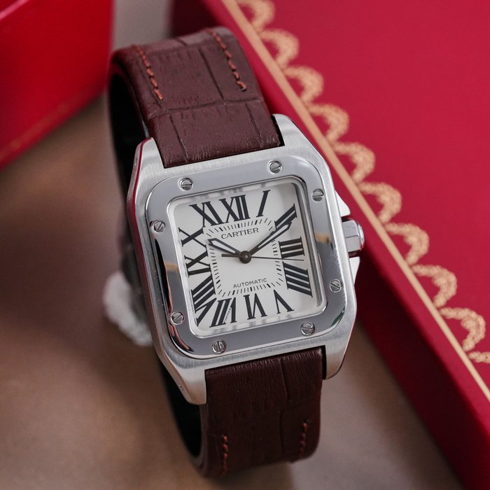 Cartier - Santos 100 Medium - Sans Prix de Réserve - W20107X7 - Homme - 2010-2020