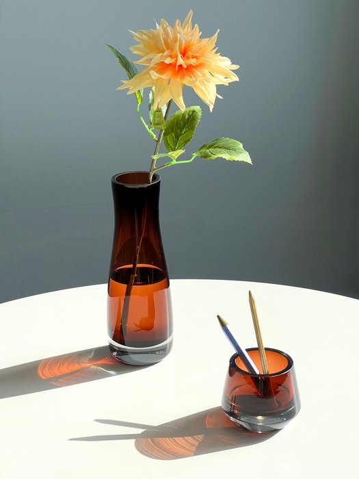 Cloudnola - Cloudnola - Vase - Ensemble de 2 vases en verre d%27art et porte-ustensiles de bureau - Verre