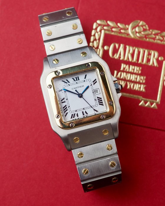 Cartier - Santos Carrée Automatic - 2961 - Homme - 1990-1999