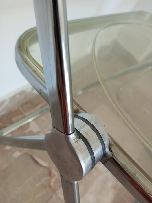 Anonima Castelli - Giancarlo Piretti - Chaise empilable (2) - PLIA fumé et chrome - Métal, Plastique - PLIA
