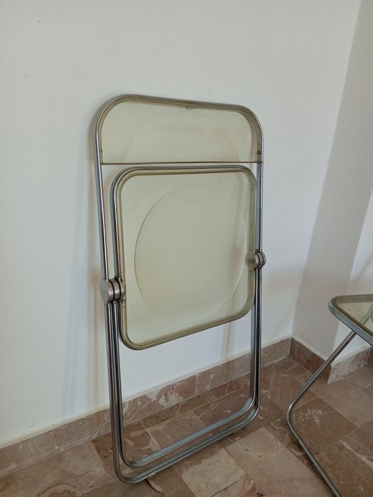Anonima Castelli - Giancarlo Piretti - Chaise pliante - PLIA fumé et chrome - Métal, Plastique - PLIA