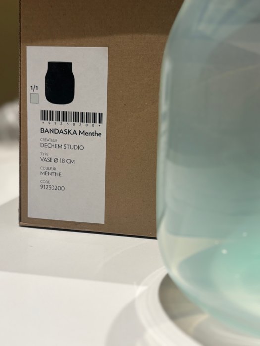 Dechem - Vase - Bandaska mint - Verre