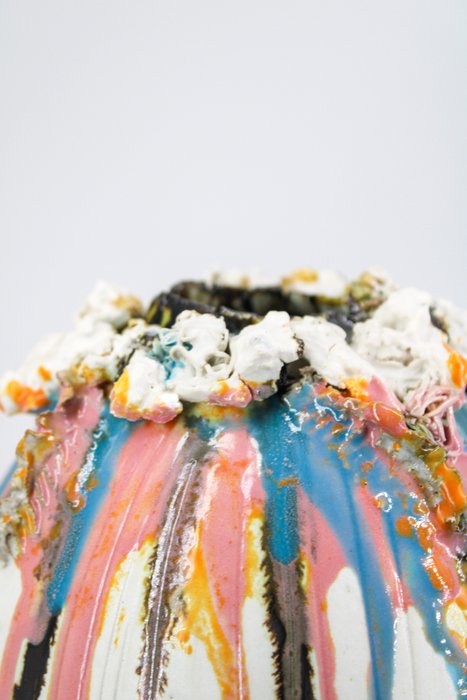 Max Modolo - Vase - Porcelaine - Vase Sculpture 