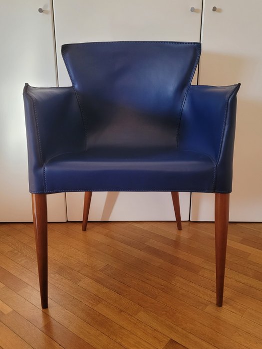 Matteo Grassi - Carlo Bartoli - Vela - Chaise (2) - Bois, Cuir