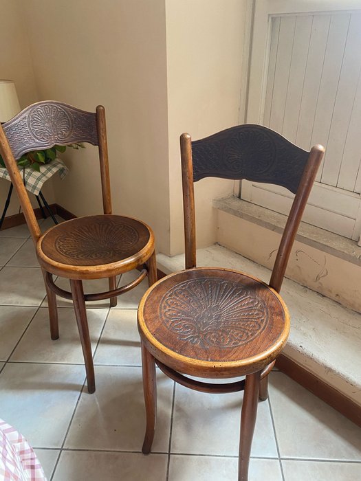 J.&J. Kohn - Chaise de salle à manger (4) - Bois - Art Nouveau