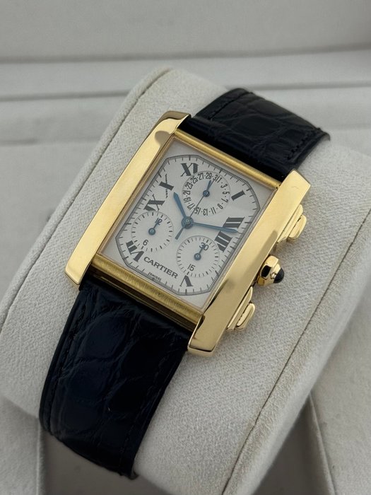 Cartier - Tank Française Chronoflex - 1830 - Homme - 2000-2010