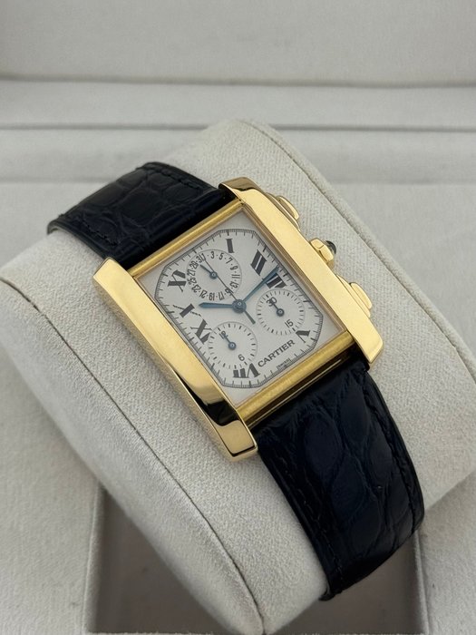 Cartier - Tank Française Chronoflex - 1830 - Homme - 2000-2010