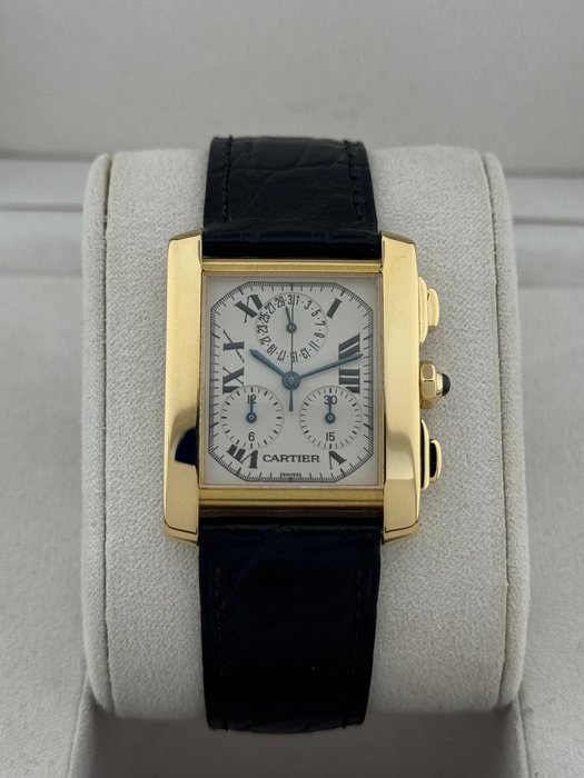 Cartier - Tank Française Chronoflex - 1830 - Homme - 2000-2010