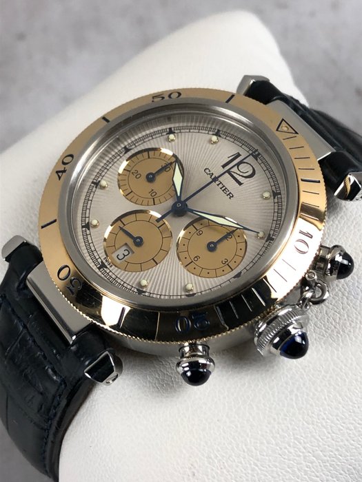 Cartier - Pasha Chronograph - Sans Prix de Réserve - W3101155 - Homme - 1990-1999
