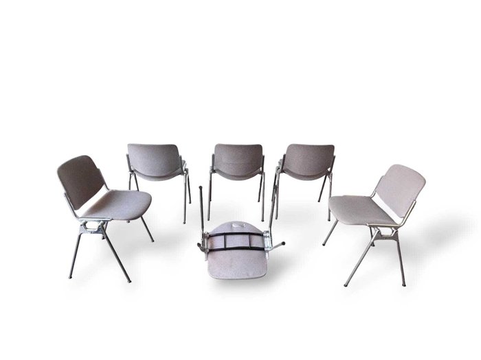 Castelli - Giancarlo Piretti, Unknown - Chaise (6) - D.S.C. 106 Arc-en-ciel - Aluminium