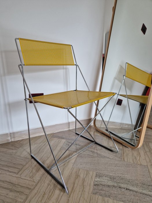 Magis - Niels Jørgen Haugesen - Chaise - Nouvelle X Ligne - Acier