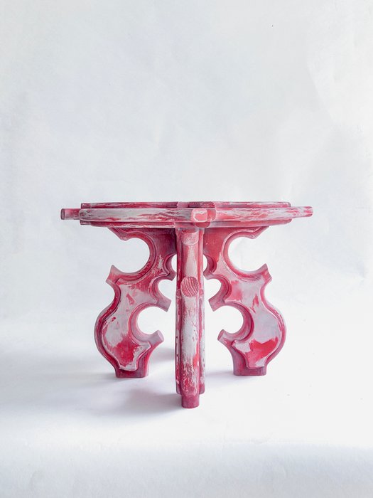 Chai Dienn - Table basse - Bois de pin, Contreplaqué - Table basse Rosette
