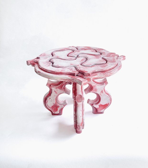 Chai Dienn - Table basse - Bois de pin, Contreplaqué - Table basse Rosette