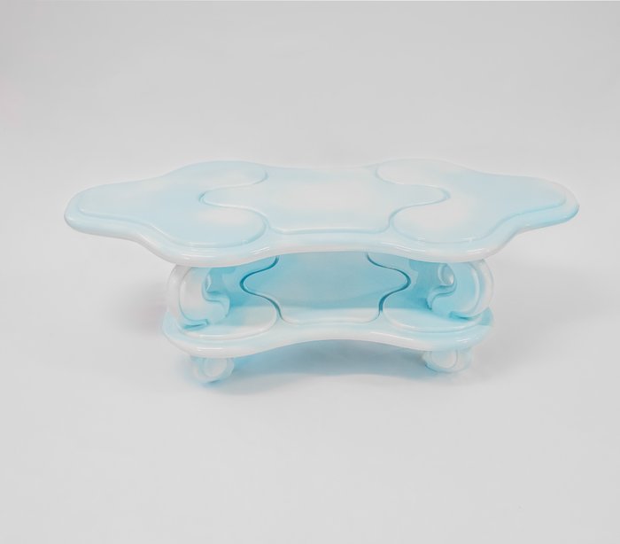 Chai Dienn - Table basse - Bois, Contreplaqué, Polyuréthane, Résine - Table basse nuage