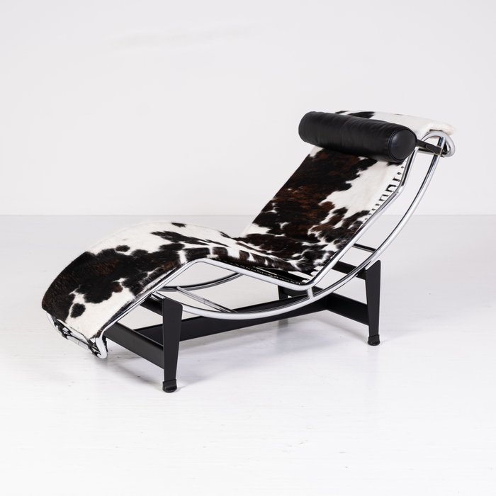 Cassina - Charlotte Perriand, Le Corbusier, Pierre Jeanneret - Chaise longue - LC4 - Acier, Cuir - Répertoire Historique