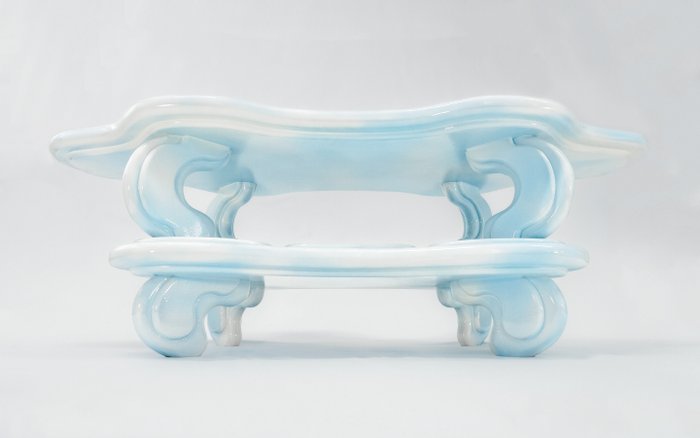Chai Dienn - Table basse - Bois, Contreplaqué, Polyuréthane, Résine - Table basse nuage