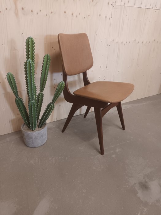 Webe - Louis van Teeffelen - Chaise - Teck - revêtement d%27origine