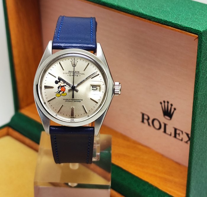 Rolex - Oyster Perpetual Date “Mickey Mouse” - Sans Prix de Réserve - Ref. 1500 - Homme - 1969