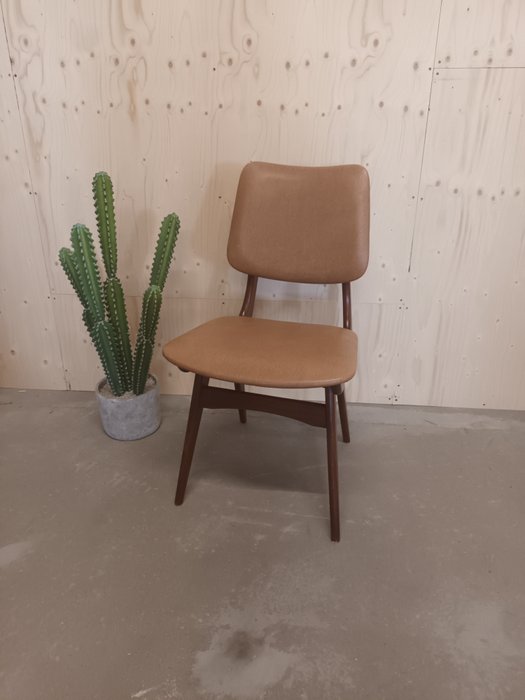 Webe - Louis van Teeffelen - Chaise - Teck - revêtement d%27origine