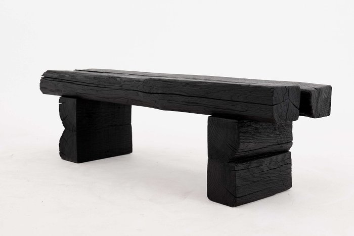 Logniture - Établi - Chêne - Banc en bois récupéré