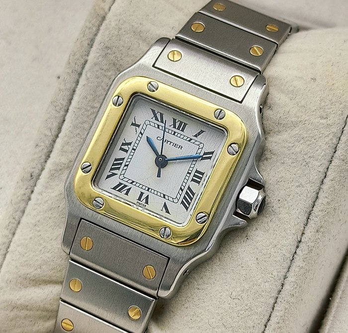 Cartier - Santos Galbee Automatic - Sans Prix de Réserve - 0902 - Femme - 1990-1999
