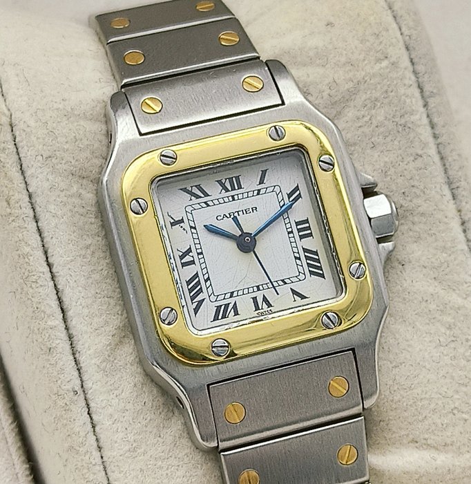 Cartier - Santos Galbee Automatic - Sans Prix de Réserve - 0902 - Femme - 1990-1999