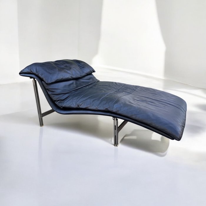 Saporiti - Giovanni Offredi - Chaise longue - vague - Cuir