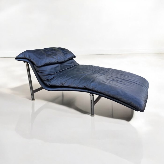 Saporiti - Giovanni Offredi - Chaise longue - vague - Cuir