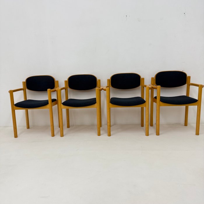 Casala - Chaise de salle à manger (4) - Bois, Tissu