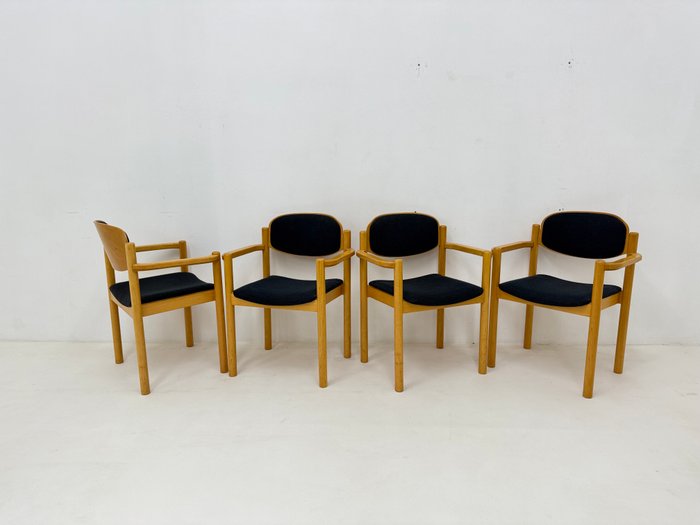 Casala - Chaise de salle à manger (4) - Bois, Tissu