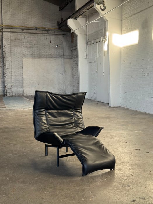 Cassina - Vico Magistretti - Chaise longue - Véranda - Cuir