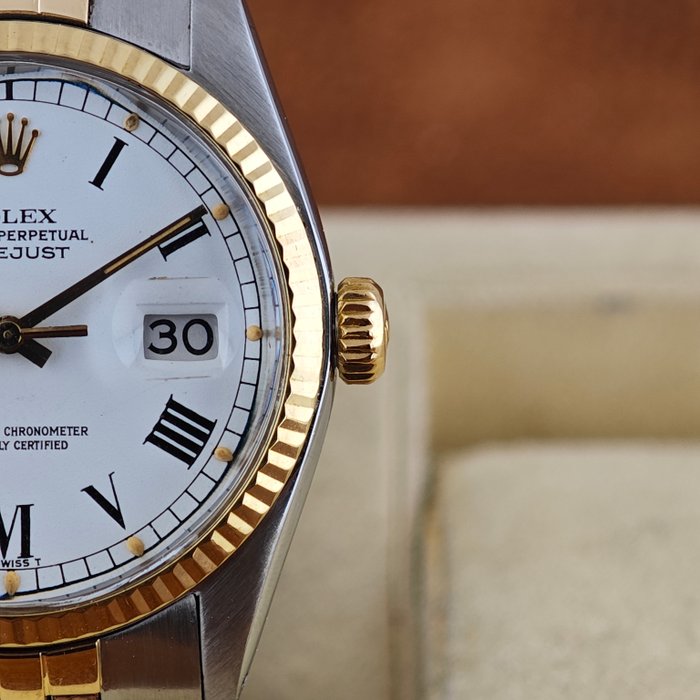 Rolex - Oyster perpetual Datejust %27%27 Buckley Dial %27%27 - Sans Prix de Réserve - Ref. 16013 - Homme - 1978