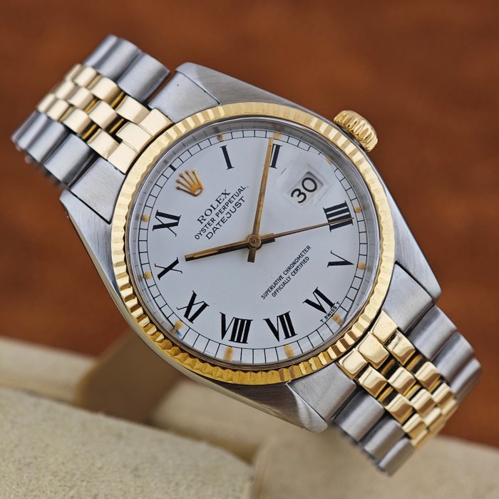 Rolex - Oyster perpetual Datejust %27%27 Buckley Dial %27%27 - Sans Prix de Réserve - Ref. 16013 - Homme - 1978
