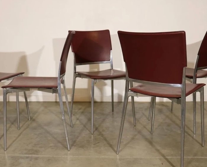 Fasem - Archirivolto - Ergo - Chaise (4) - Cuir, Métal