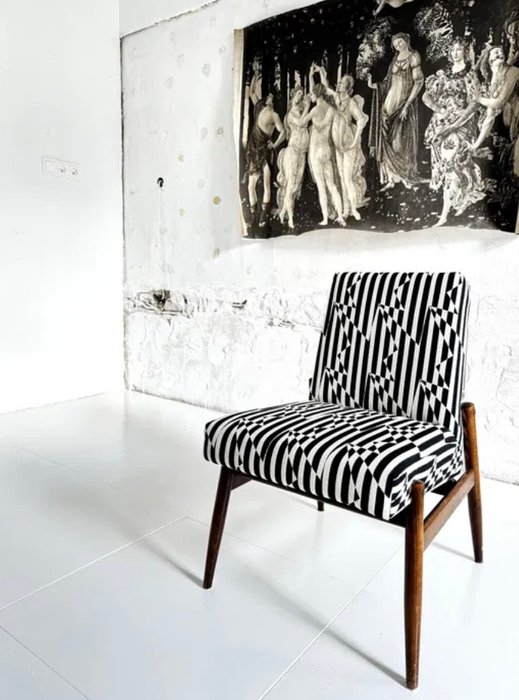 Zamojskie Fabryki Mebli - Chaise - 300-223 - Toile - Tissu de conception Kirkby