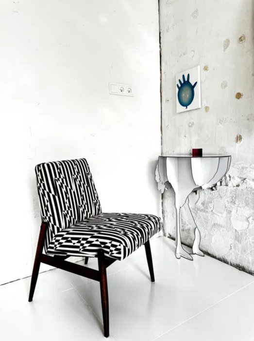 Zamojskie Fabryki Mebli - Chaise - 300-223 - Toile - Tissu de conception Kirkby