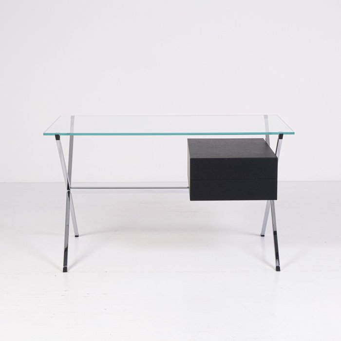 Knoll - Franco Albini - Bureau - Modèle 80 - Acier, Bois, Verre