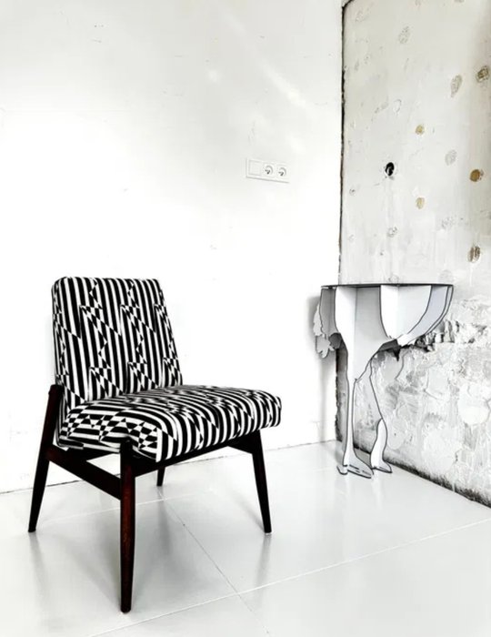 Zamojskie Fabryki Mebli - Chaise - 300-223 - Toile - Tissu de conception Kirkby