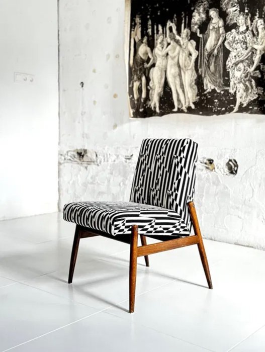 Zamojskie Fabryki Mebli - Chaise - 300-223 - Toile - Tissu de conception Kirkby